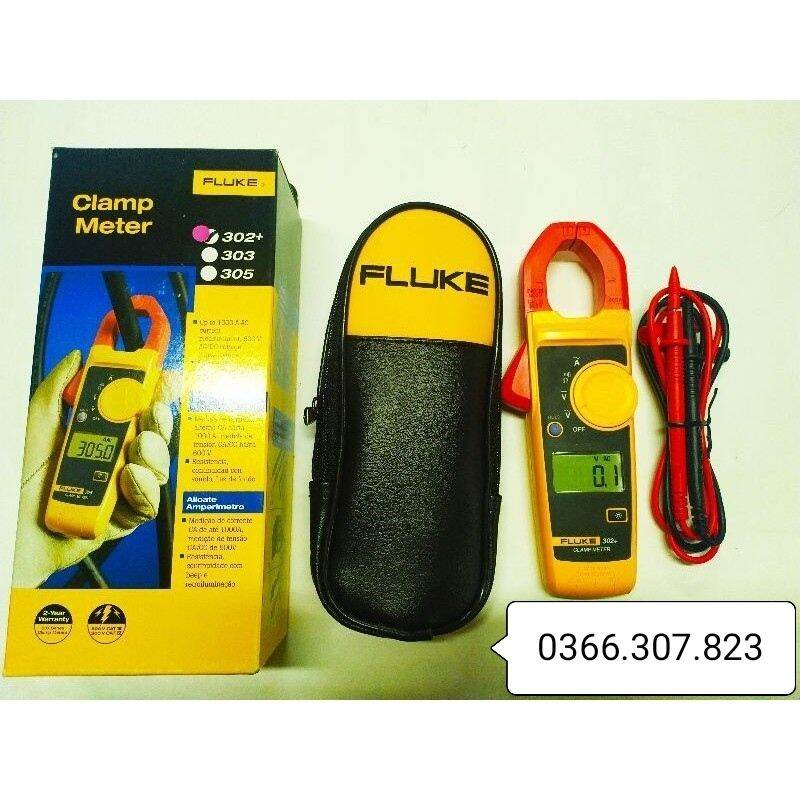 FLUKE 302+ dây đo đài loan Ampe kìm đo dòng AC (400A)