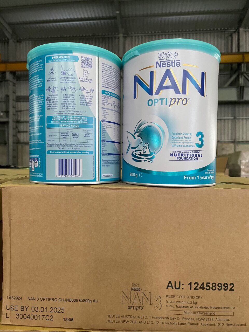 Nan úc số 1/2/3 800g date 3.1.25