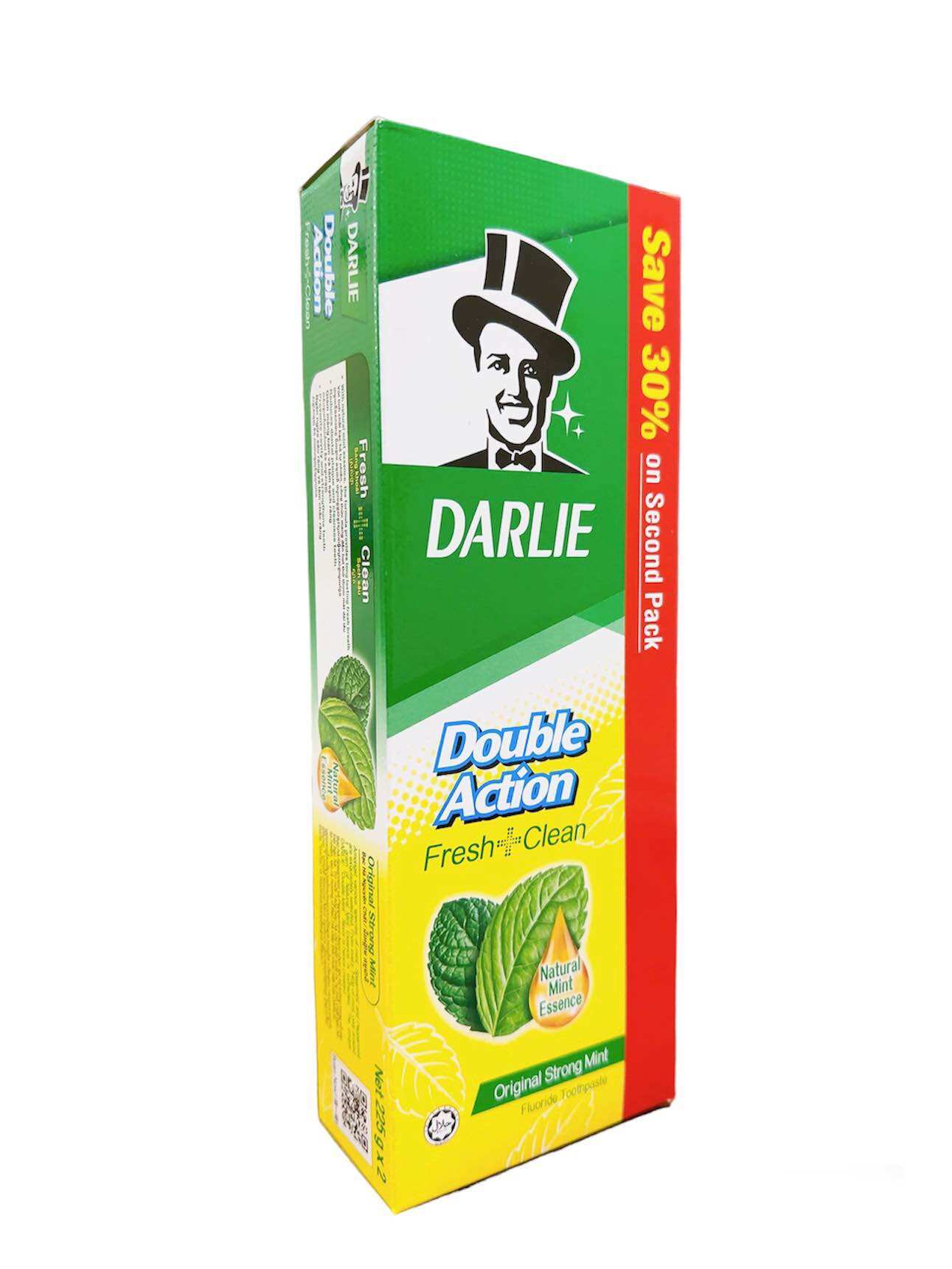 Combo 2 Kem Đánh Răng Ông Tây Đen DARLIE MINT 225G
