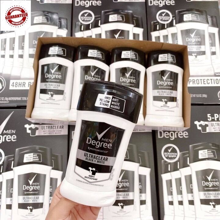 Lăn Khử Mùi Men Degree Motionsense Ultra Clear Black White 48 Hour