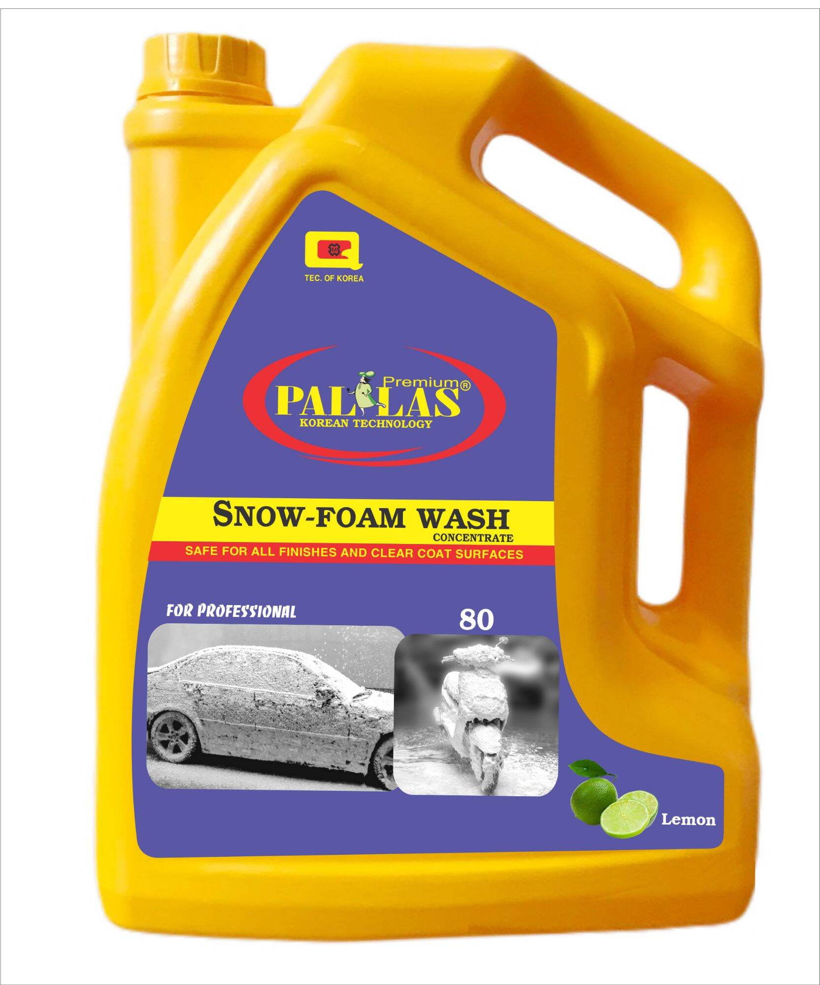 NƯỚC RỬA XE BỌT TUYẾT 6L PALLAS ( Hương chanh)