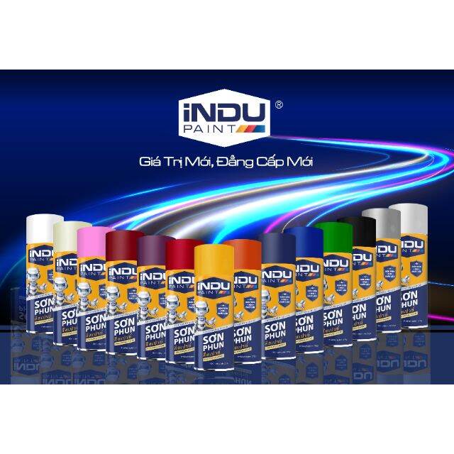 Sơn xịt indu màu bạc- i300