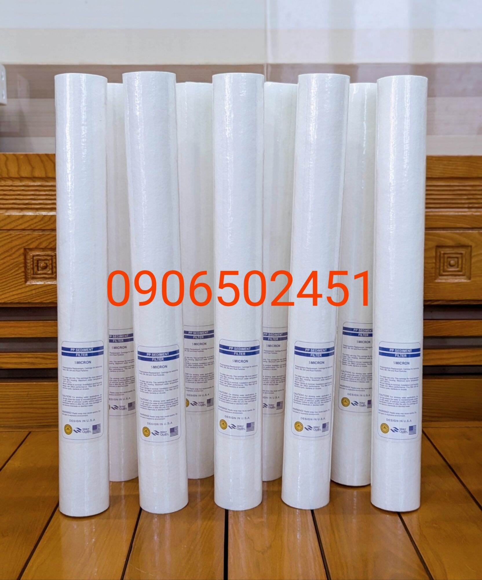 [HCM]COMBO 5 Lõi lọc nước số 1 PPF 20 CHUẨN dùng cho máy lọc nước và bộ lọc thô 20inch