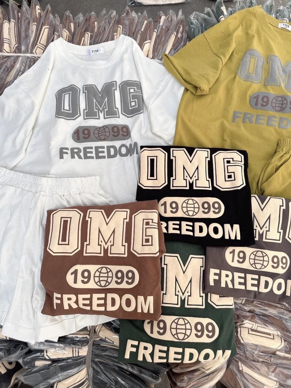 Set bộ đùi chất cotton su form rộng - OMG