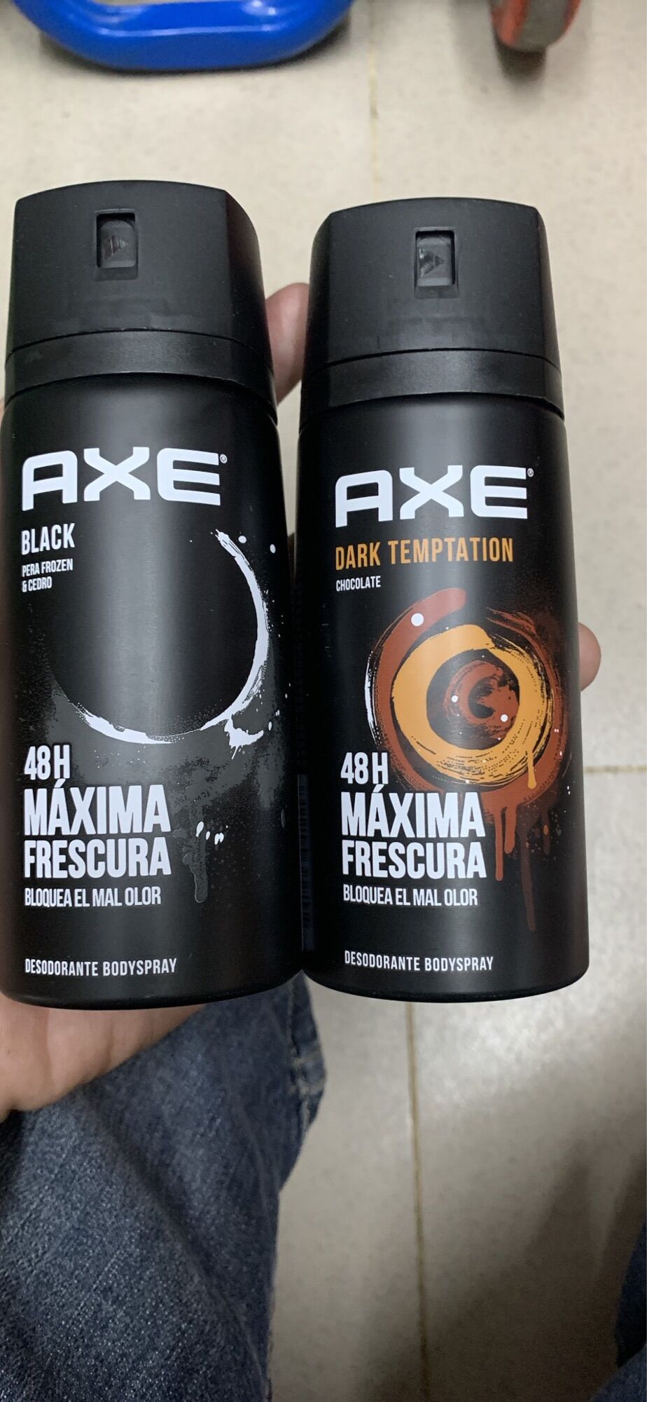 Xịt khử mùi AXE BLACK, DARK TEMPTAION 150ml 48H