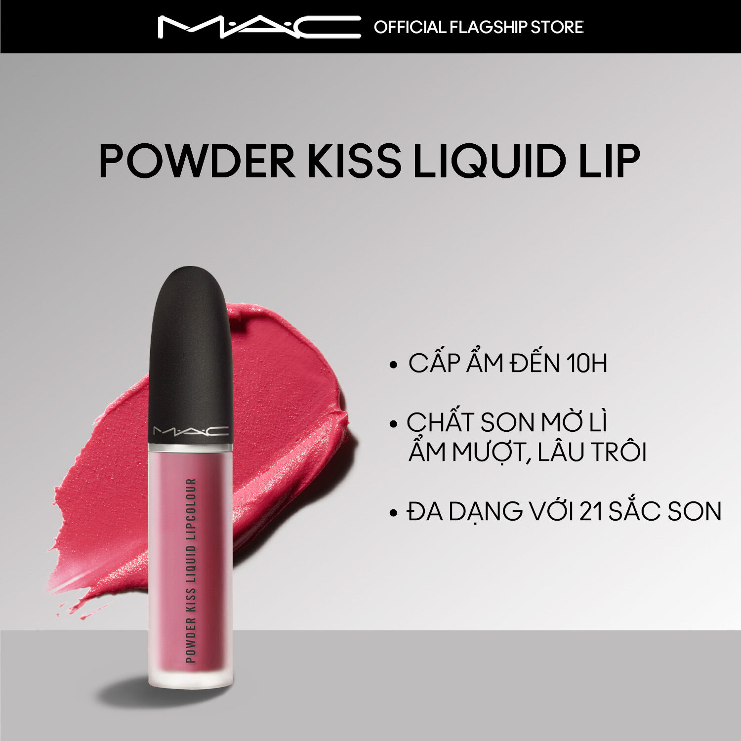[ĐỘC QUYỀN 12-14.12] [VOUCHER ĐẾN 300K] MAC - Bộ 2 món: Son Kem MAC Powder Kiss Liquid Lipcolour, Son lì Powder Kiss Lipstick/son kem dưỡng ẩm với hiệu ứng lì mềm mại trên môi - Sản phẩm trang điểm bán chạy nhất
