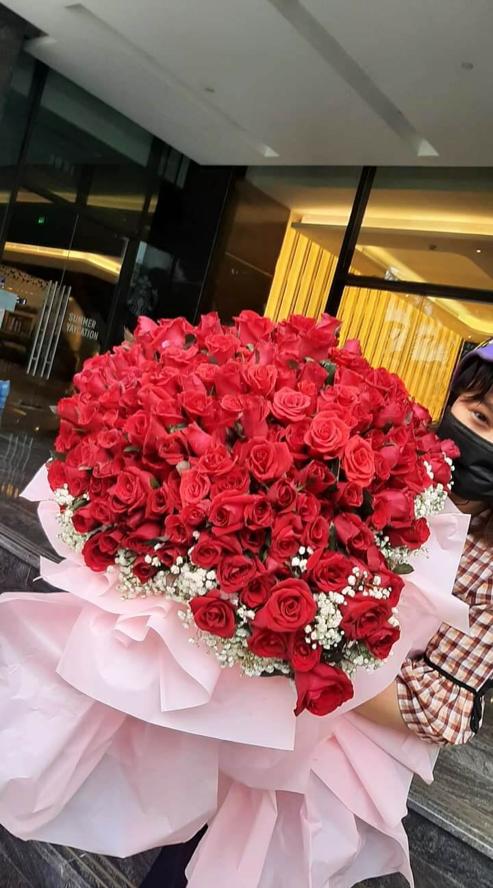 bó hồng red rose fresh flowers (hanoi)