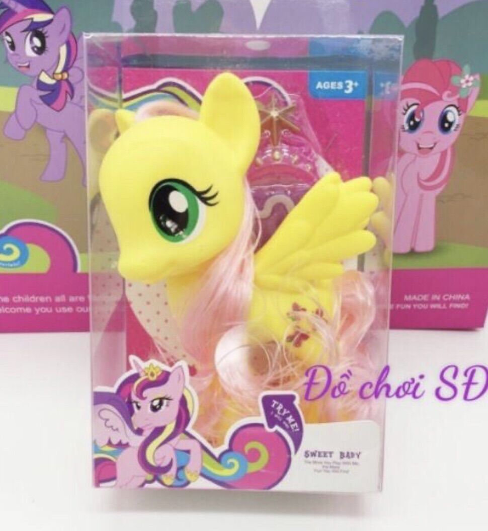 Mô hình ngựa pony - vàng