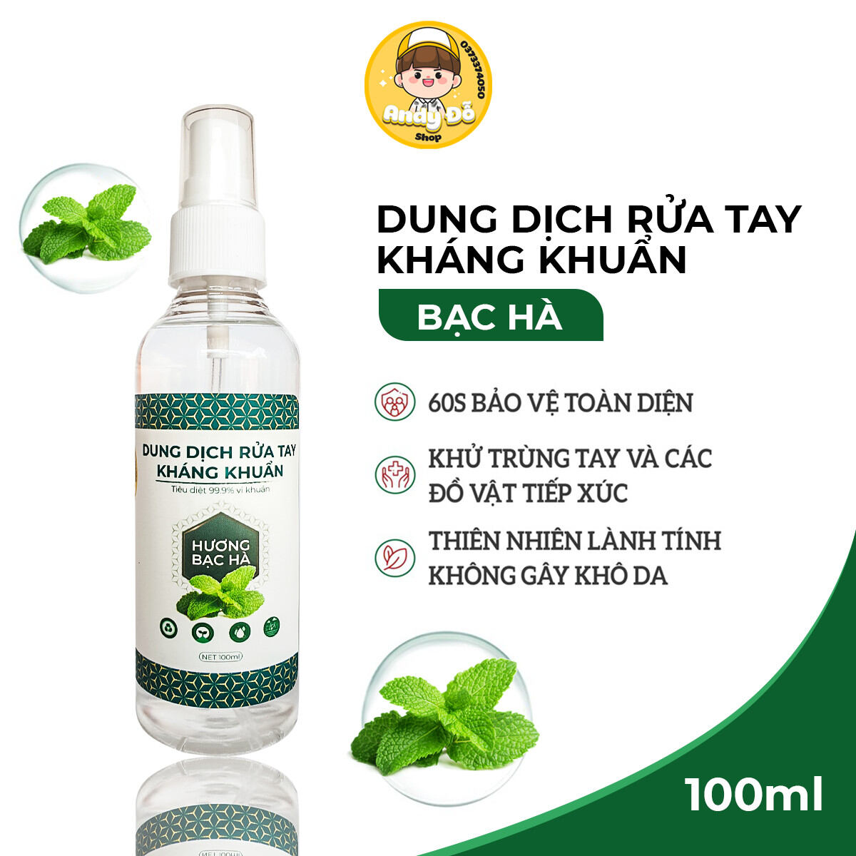 Dung Dịch Sát Khuẩn Sạch Tay 100ml