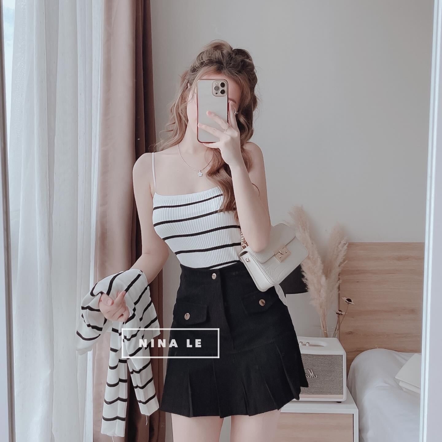 Set áo 2 món áo khoác + 2 dây sọc