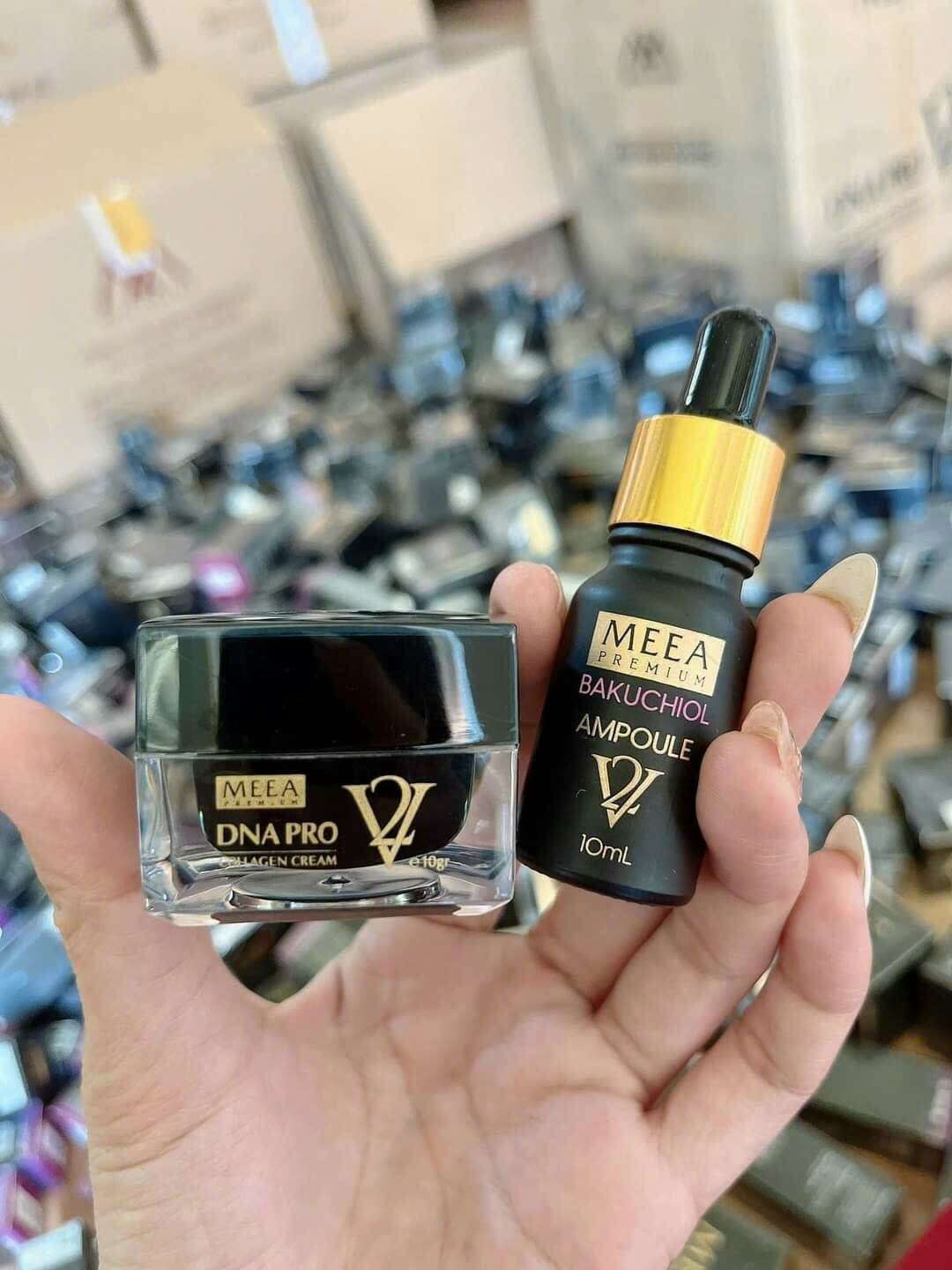 Combo kem face cá hồi và tinh chất Pakuchoi Meea