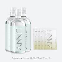UNNY CLUB | Nước Tẩy Trang 3-trong-1 Mắt Môi Mặt Dành Cho Da Nhạy Cảm Không Gây Kích Ứng Làm Sạch Sâu
