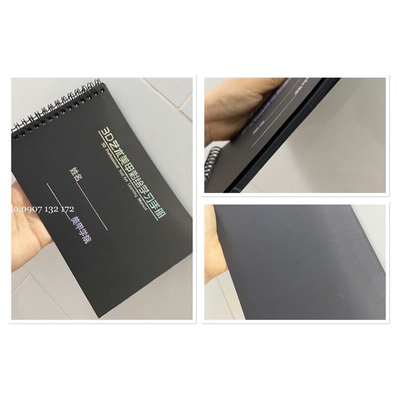 Sổ bảng đen vẽ cọ bản , bảng đen tập vẽ