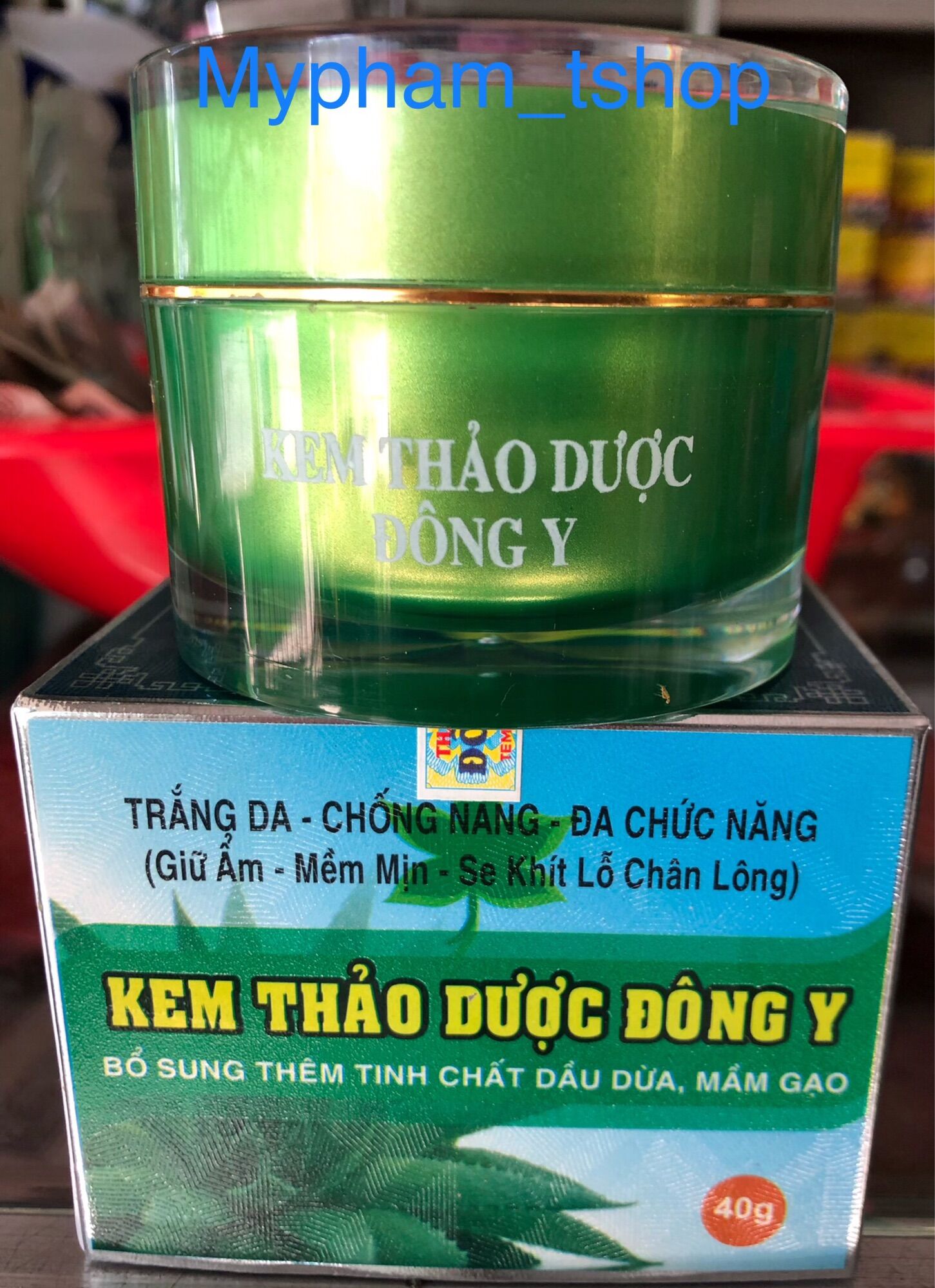 Kem dưỡng trắng thảo dược đông y _kem dưỡng trắng da ,se khích lỗ chân lông 40gram