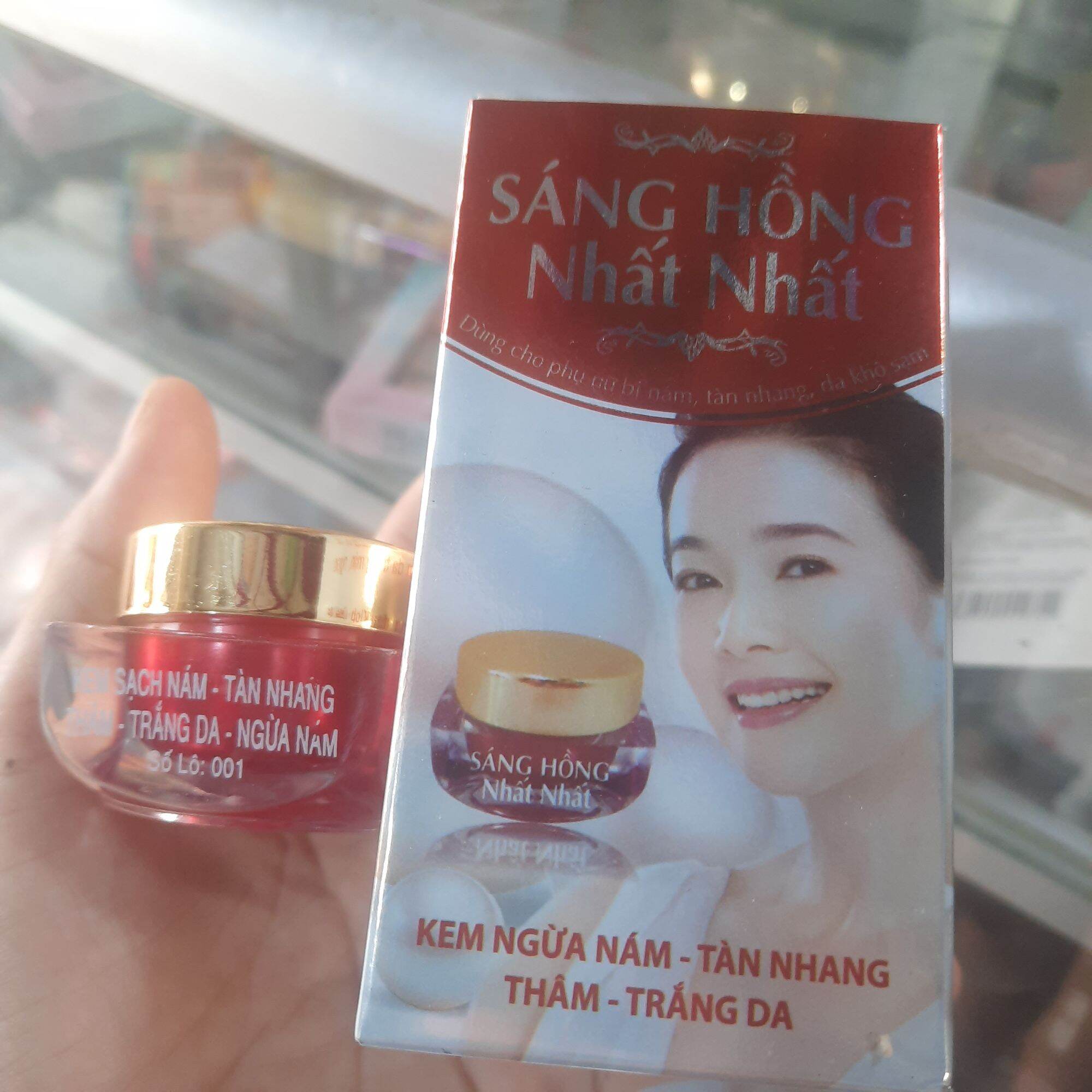 Kem sáng hồng nhất nhất nám, trắng da 12g