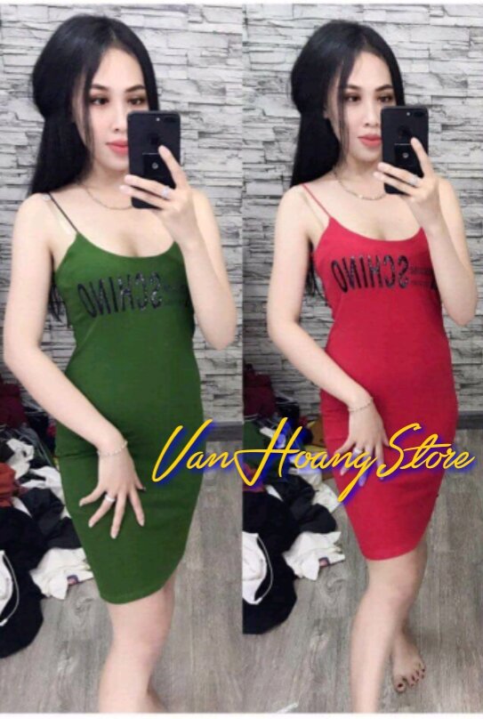 [HCM]Đầm ôm body 2 dây cho nữ - Đầm body - 04