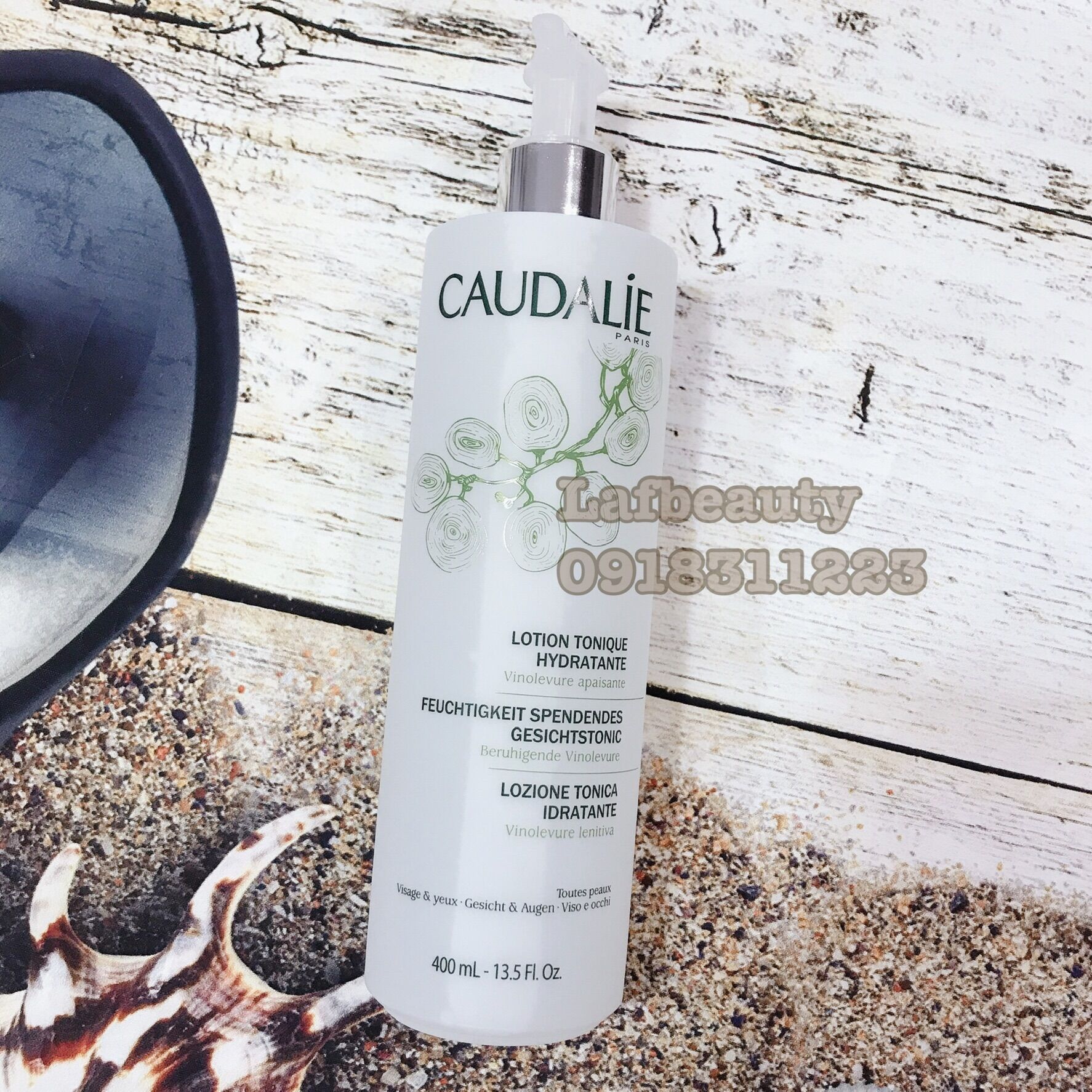 Toner Caudalie Lotion Tonique Hydratante 400ml nội địa Pháp Lafbeauty
