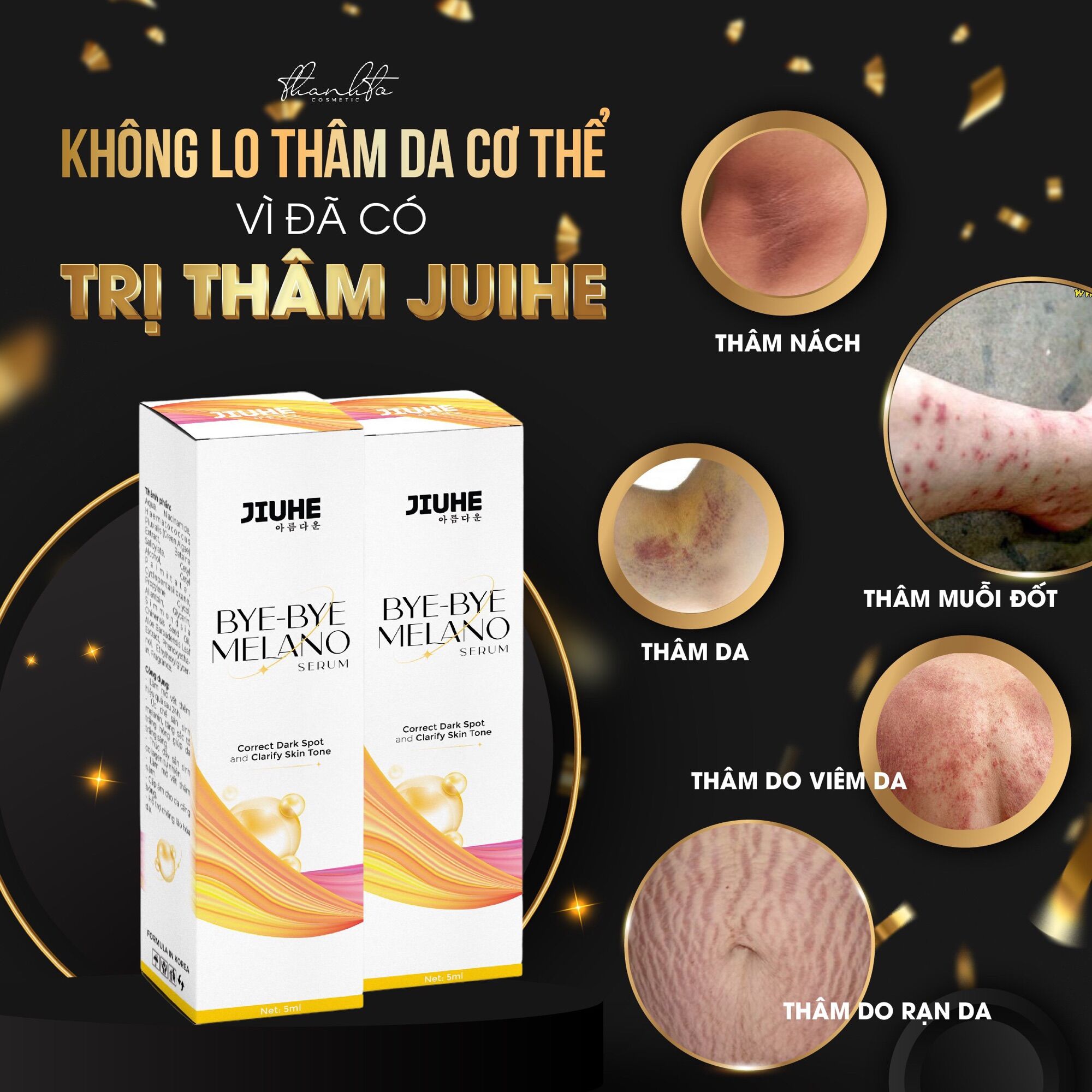 SERUM JIUHE THÂM THANH TÔ BYE BYE MELANO