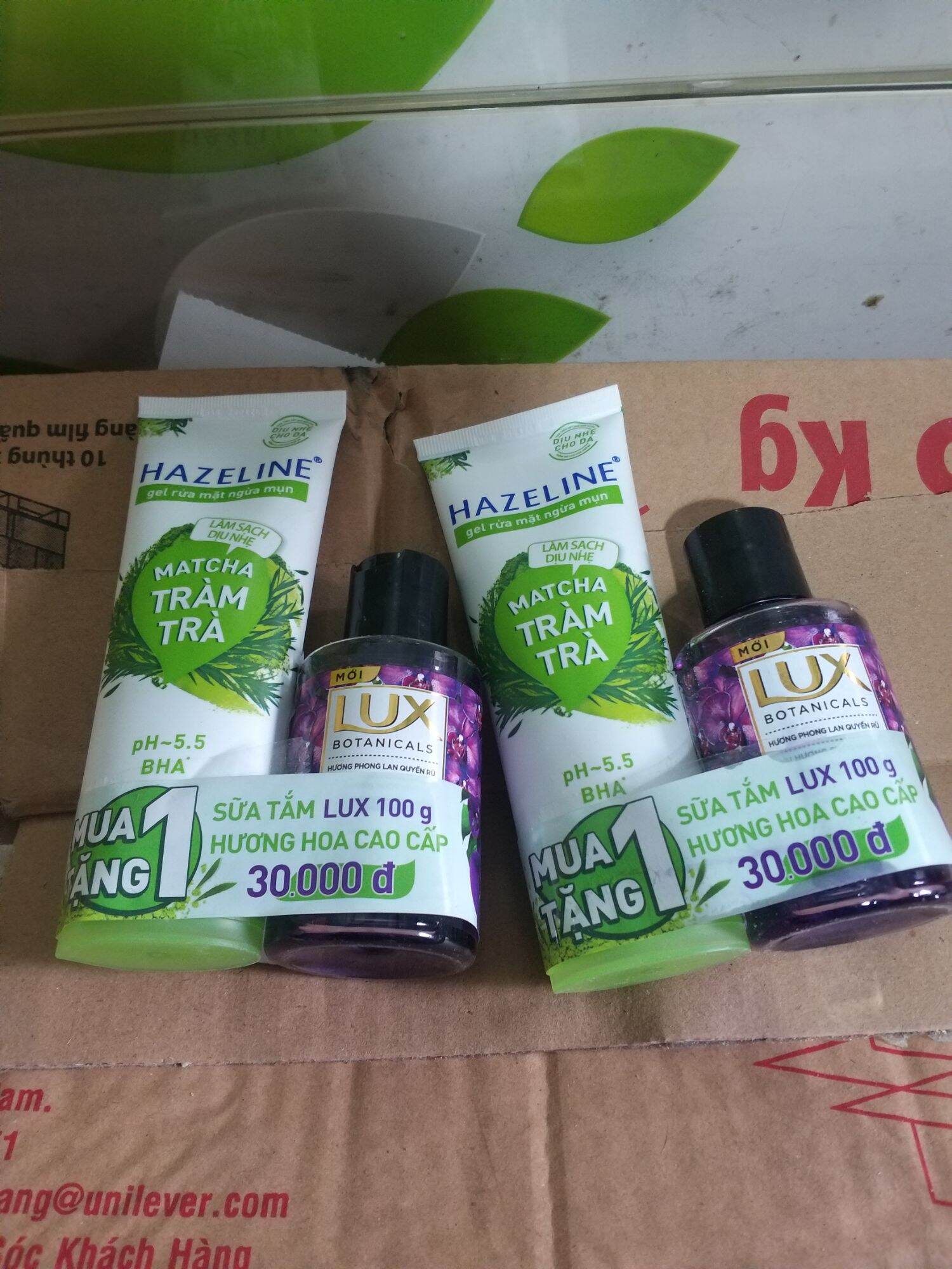 (Combo 2 Tuýp) Sữa rửa mặt HAZELINE 100g Matcha & Tràm trà