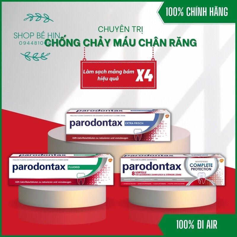 [HÀNG ĐỨC CHÍNH HÃNG] KEM ĐÁNH RĂNG PARODONTAX THẢO DƯỢC 75ml