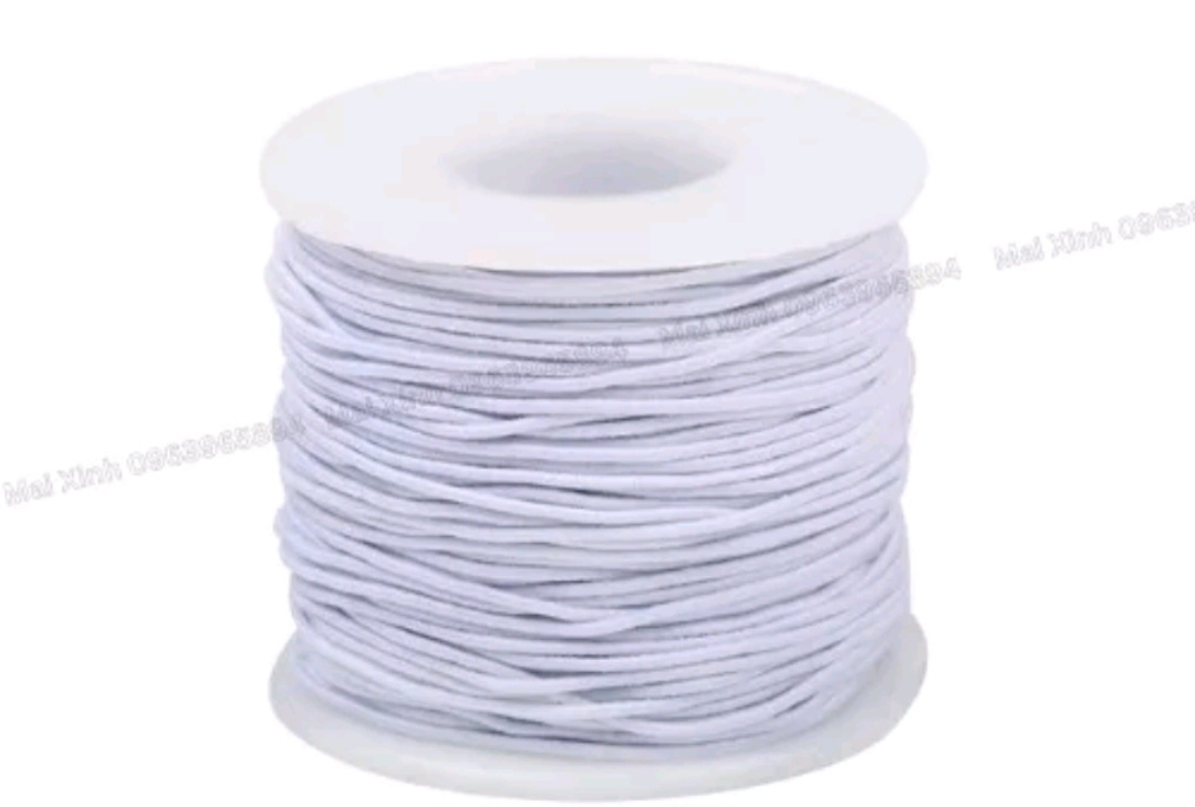 Dây dù 50m co giãn xâu chuỗi hạt vòng  gỗ