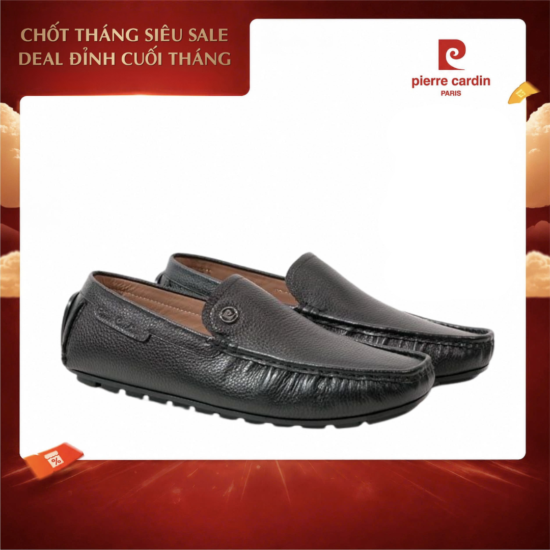 Giày mọi nam Pierre Cardin Vân da nổi cao cấp PCMFWL 533