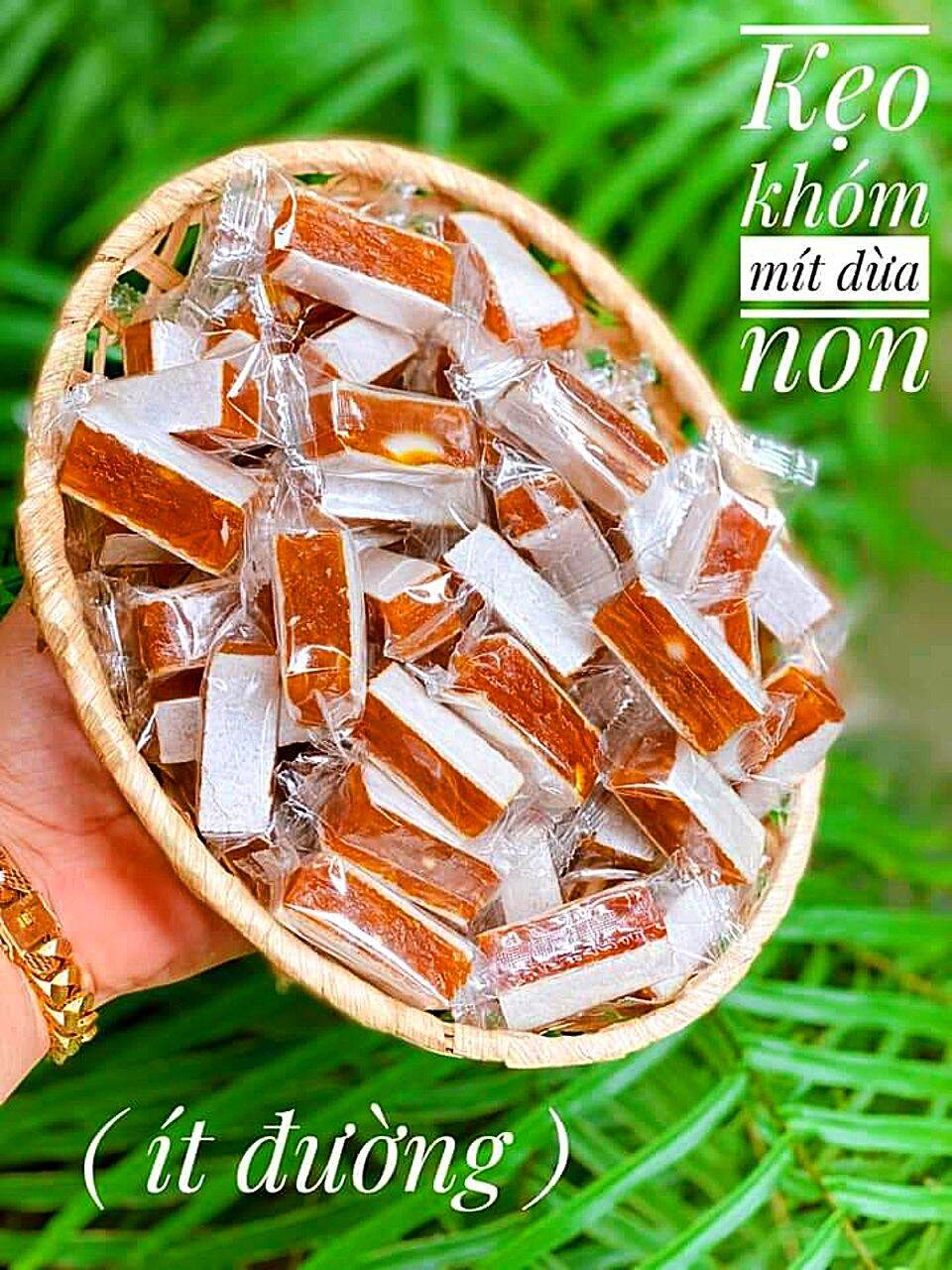 Kẹo khóm mít dừa non ít đường 500g
