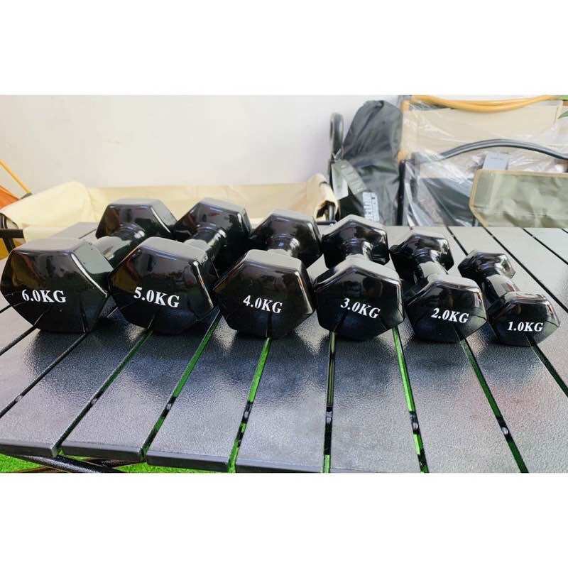 Tạ tay 1-10kg gang bọc cao su chống xước vỡ sàn FED