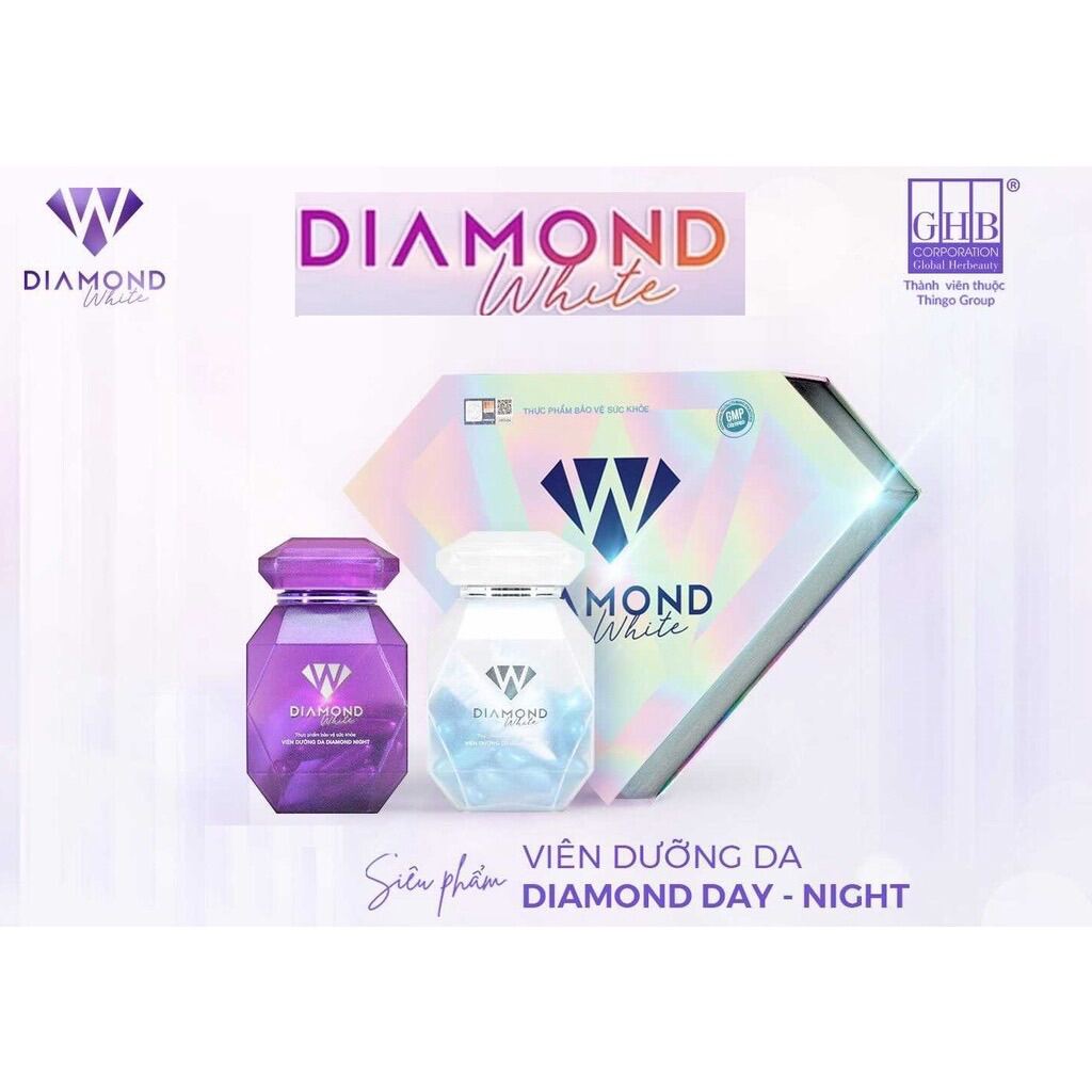 Viên Uống Trắng Da Diamond White Night-Day NEW 2022