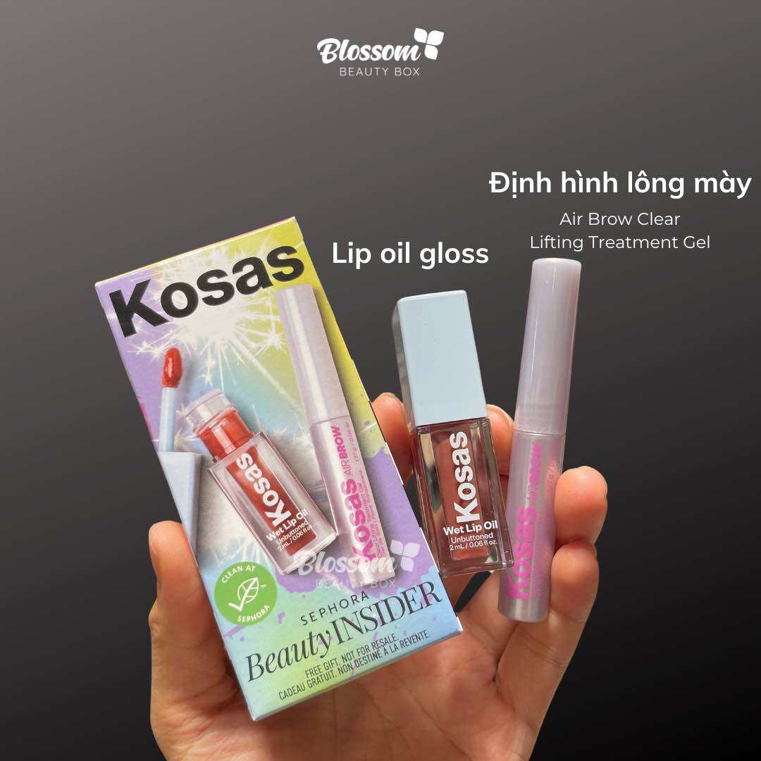 Son dưỡng bóng lip oil KOSAS và định hình lông mày