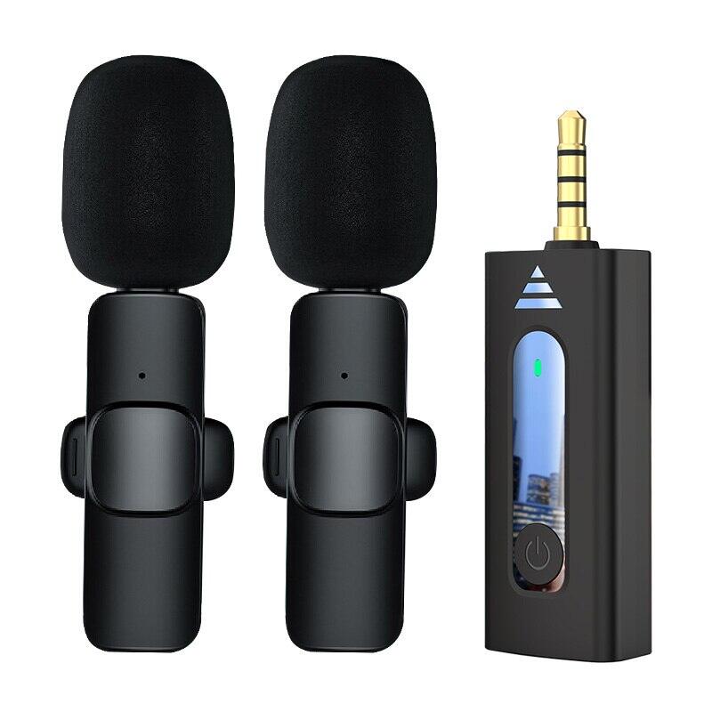 Không dây 3.5mm Lavalier ve áo Microphone đa hướng Condenser Mic cho máy ảnh Loa điện thoại thông minh ghi âm mic cho Youtube