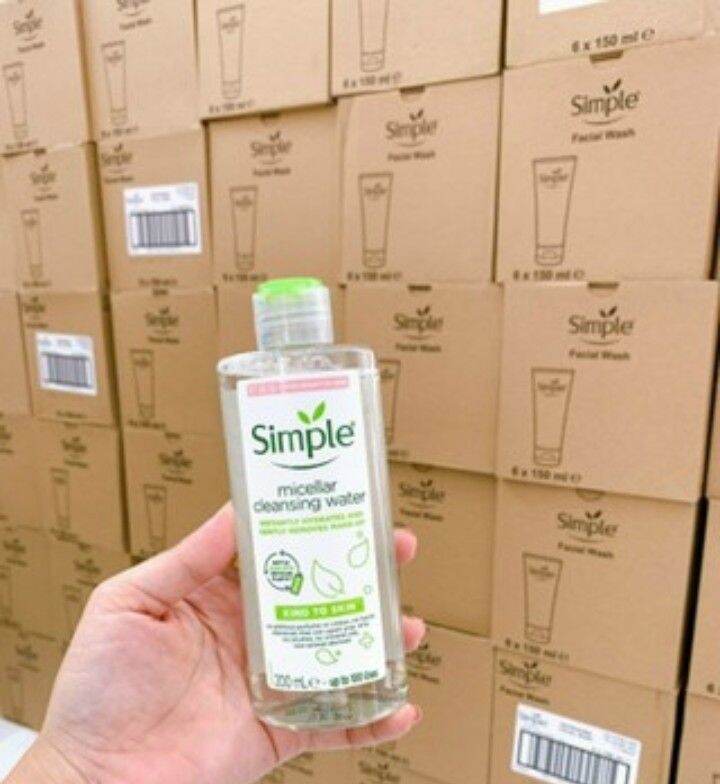 Combo 3 món simple sữa rửa mặt nước tẩy trang