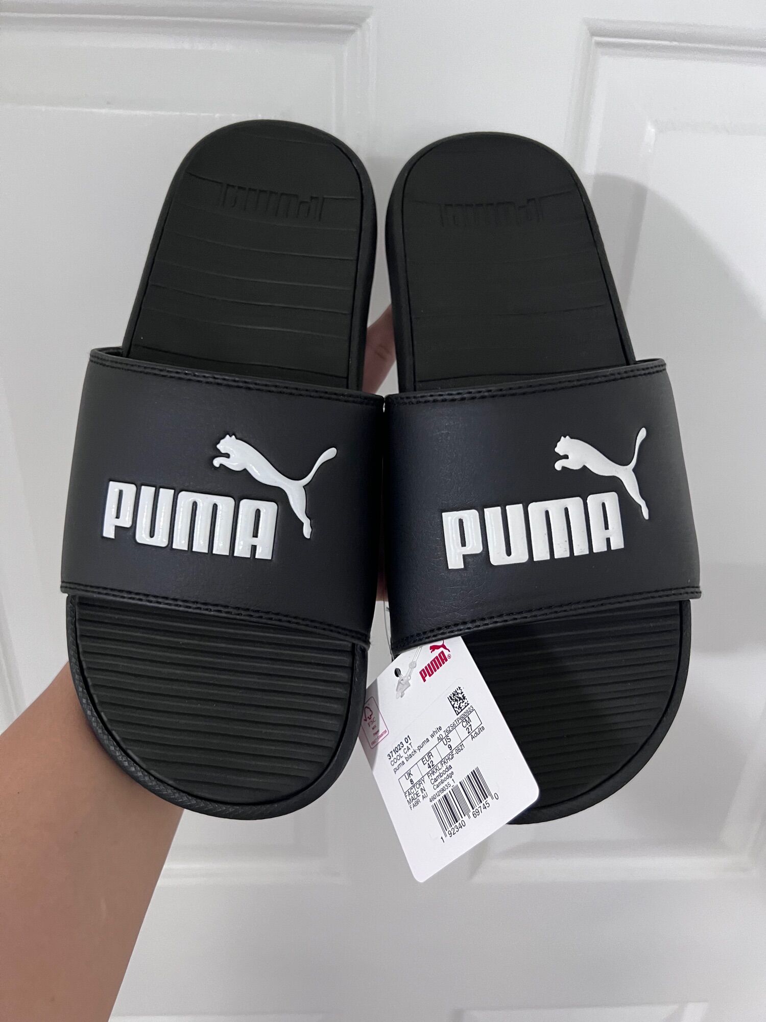 [371023 01] Dép Puma Cool Cat Black/White