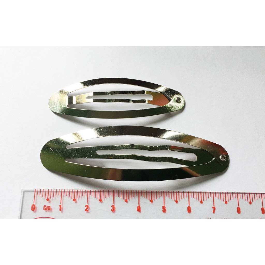 Set 10 Phôi kẹp tóc vuông-elip-giọt nước / Phụ kiện tóc - DIY - Handmade