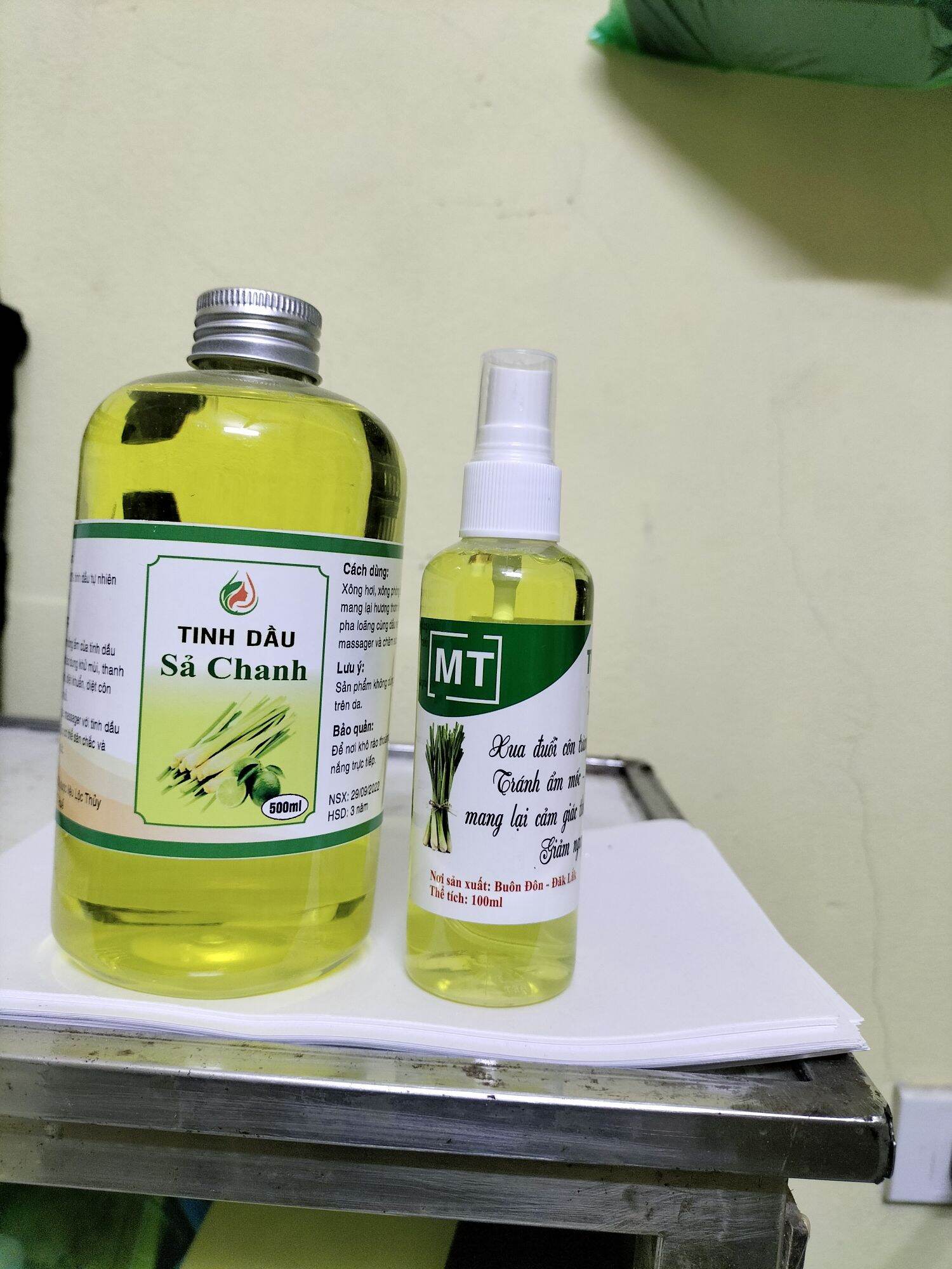 500ml tinh dầu sả chanh xông phòng khử khuẩn, khử mùi đuổi côn trùng