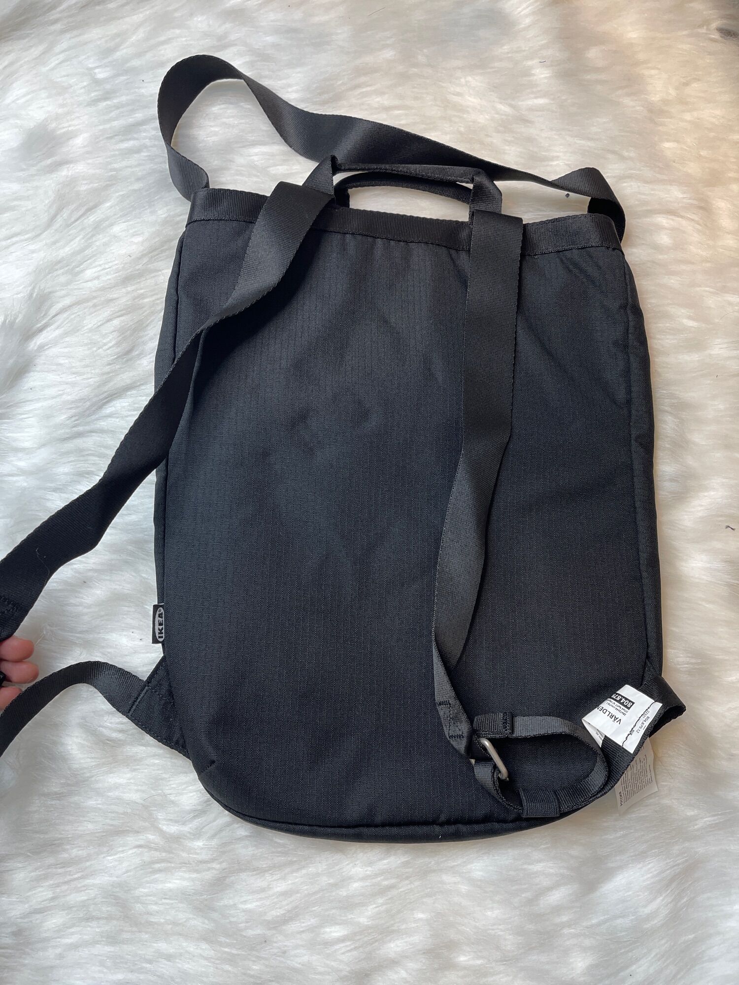 Ba lô starttid ikea - đen 34 x 12 x 44 cm