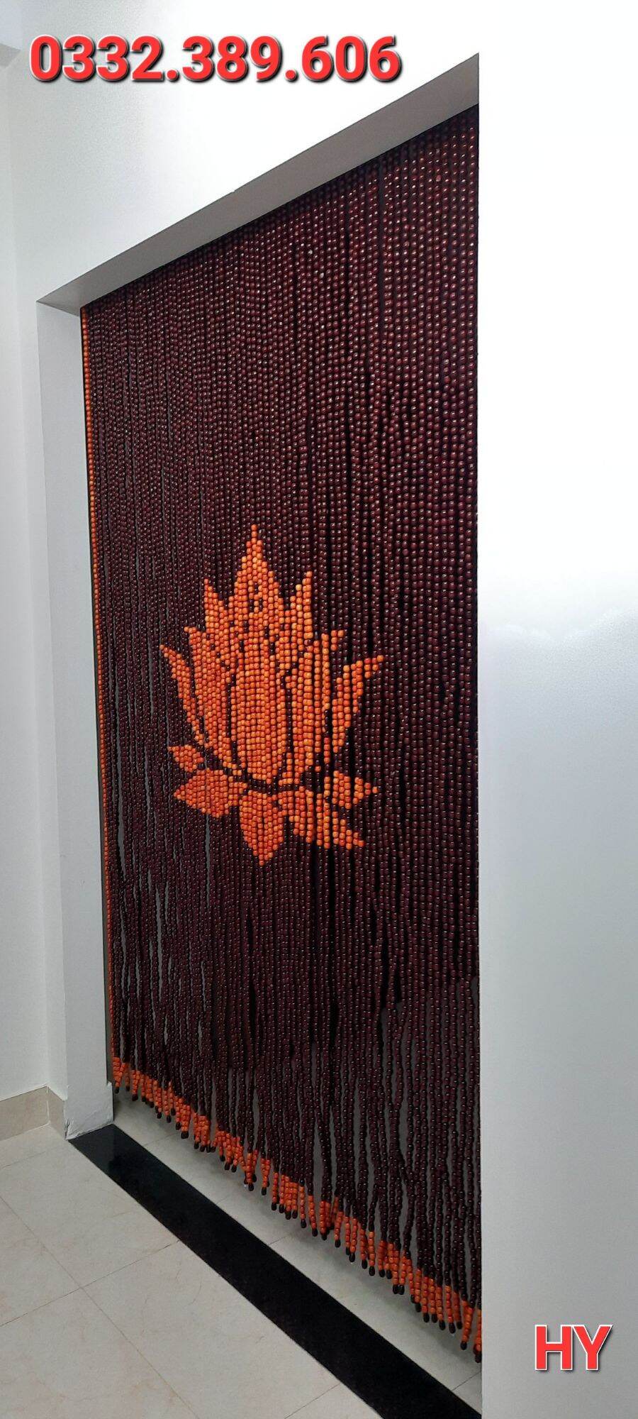 Rèm phòng thờ; rèm hạt gỗ bồ đề .