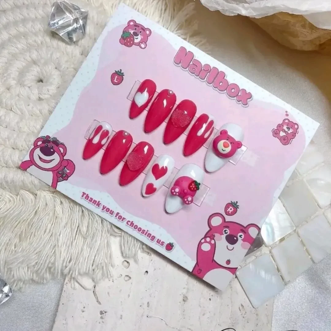 Nailbox thiết kế - gấu dâu mã 28