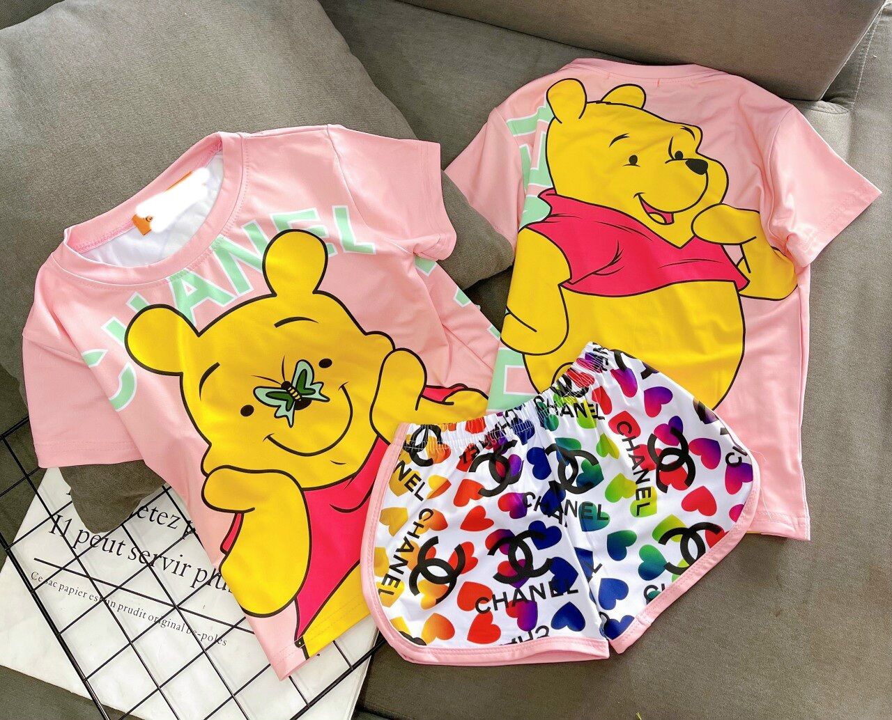 Bộ  thun lạnh 3D cho bé gái