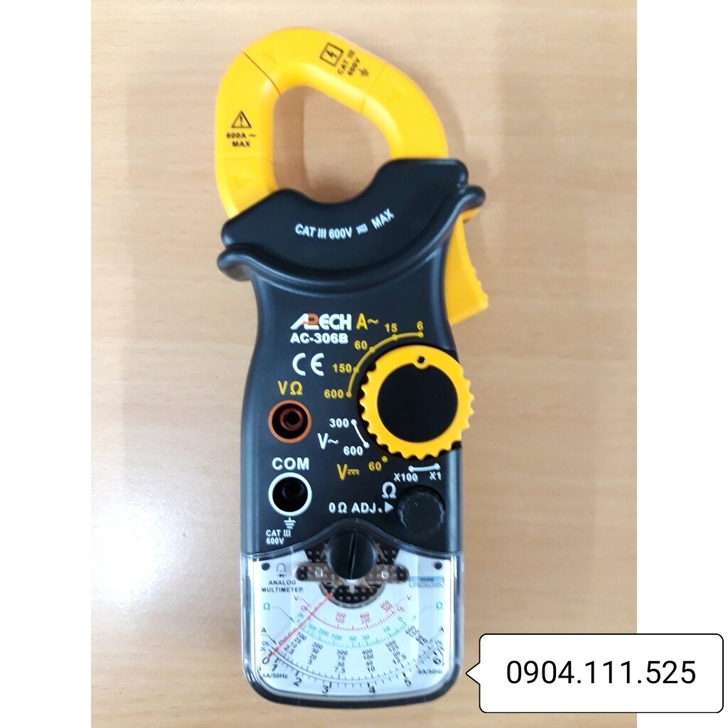 [HCM]Ampe kìm đo dòng AC APECH AC-306B (600A)