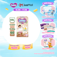 [Từ 22-23 tặng QUÀ TO-SLCH][MỚI RA MẮT] [TẶNG KÈM 6 MIẾNG] Tã quần cao cấp Bobby Organic chăm sóc dịu nhẹ từ thiên nhiên XXL54