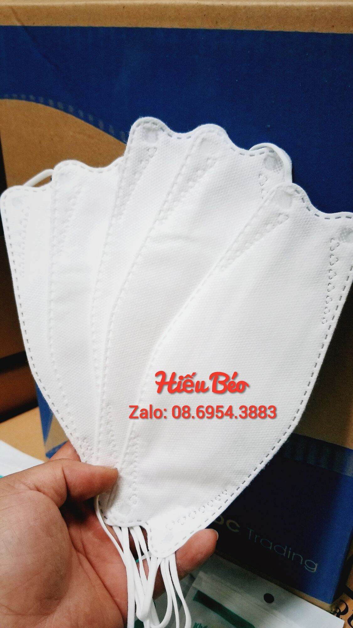 Khẩu trang 4d màu trắng combo 50 chiếc công nghệ hàn quốc