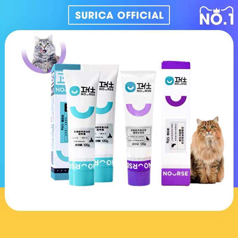 Gel dinh dưỡng cho chó Nourse 09 và Gel tiêu búi lông cho mèo Nourse 22 Surica VN09+22