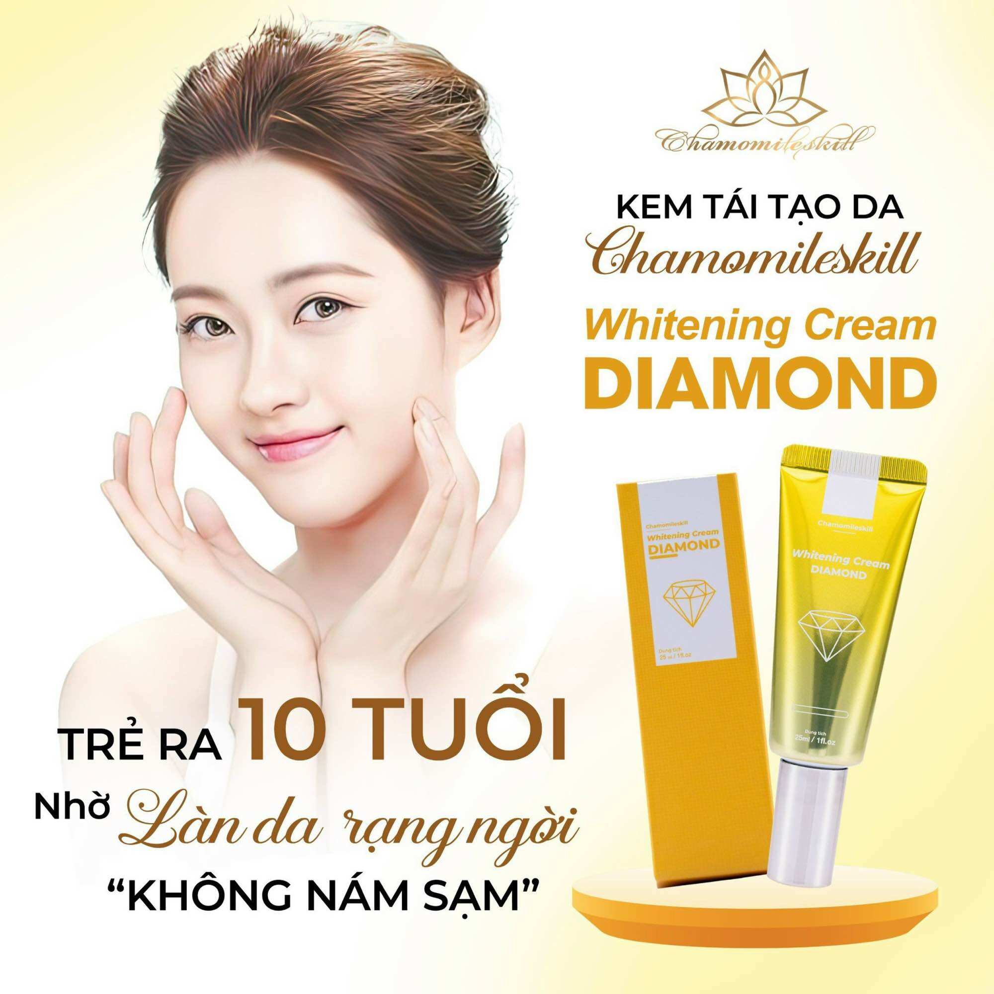 Tặng Quà Kem Tái Tạo Da Chamomileskill Hàng Chuẩn Cao Cấp