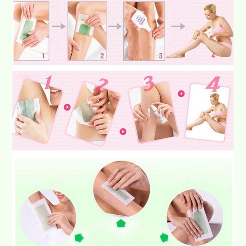 Miếng Dán Wax Lông Có Gel Sẵn - Hộp 20 Miếng