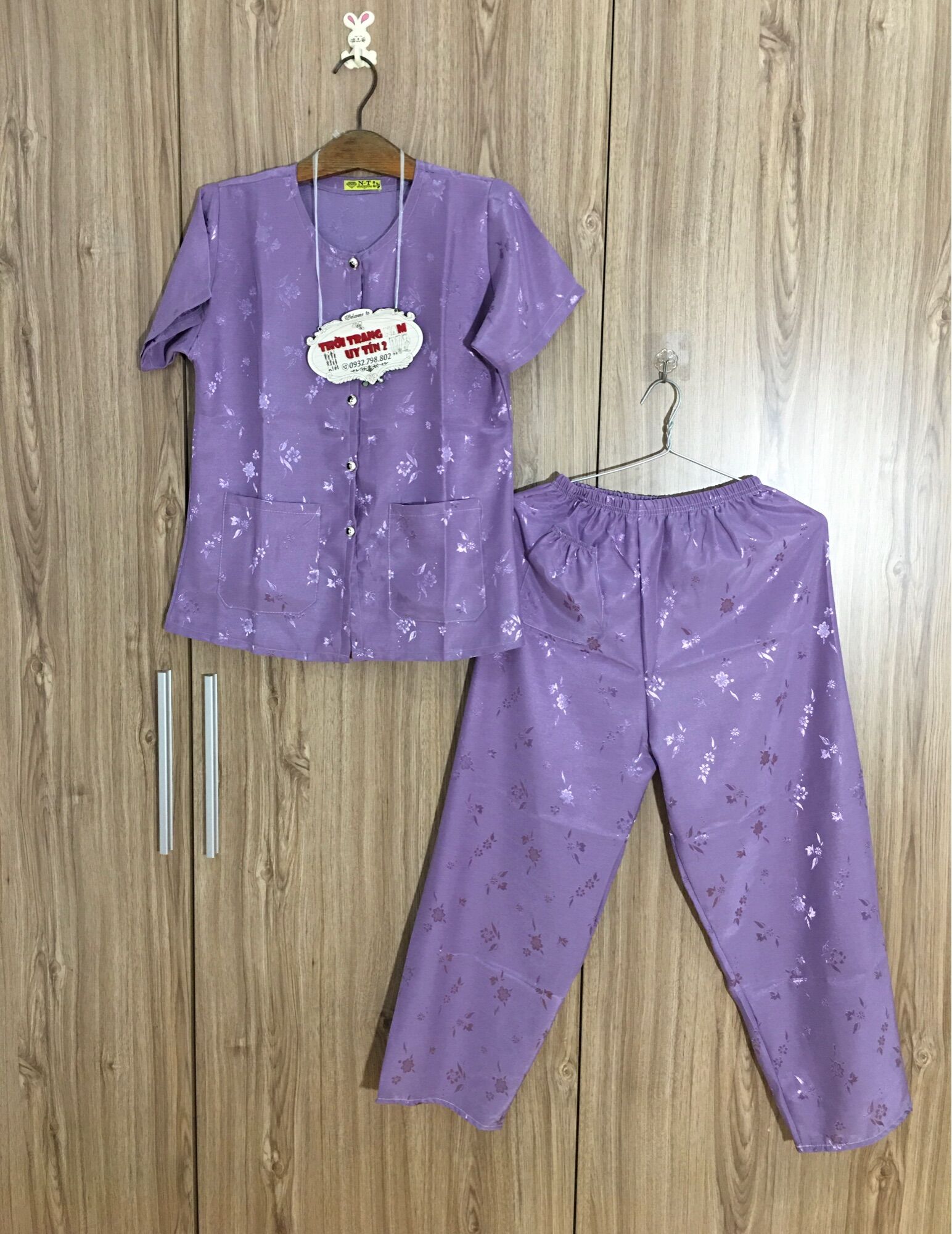 Đồ bộ phi bóng tay ngắn cho mẹ,cho bà, đồ bộ bà ba