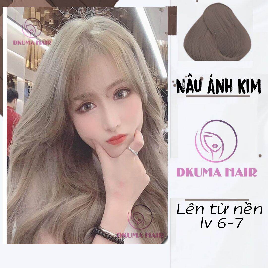 Màu nhuộm nâu ánh kim dkumahair