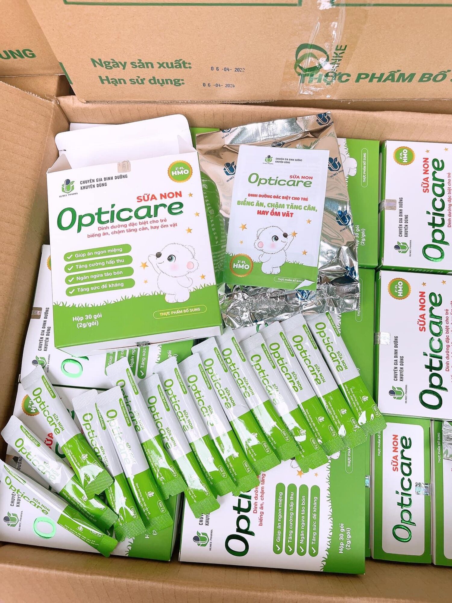 SỮA NON OPTICARE HỘP 30 GÓI - MỖI GÓI 2g
