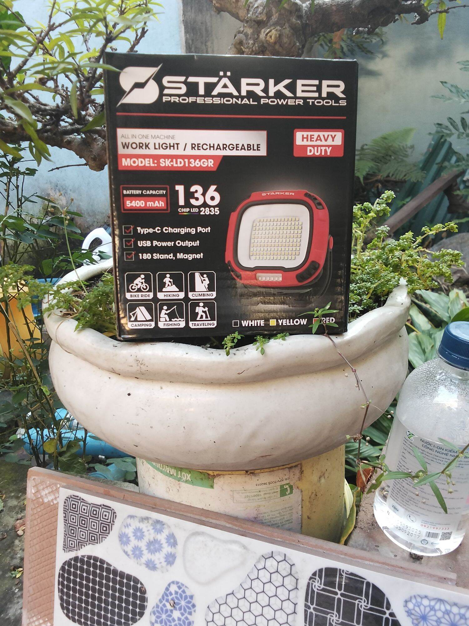 đèn chiếu sáng starker cổng sạc cắm usb nhiều chế đọ sáng khác nhau
