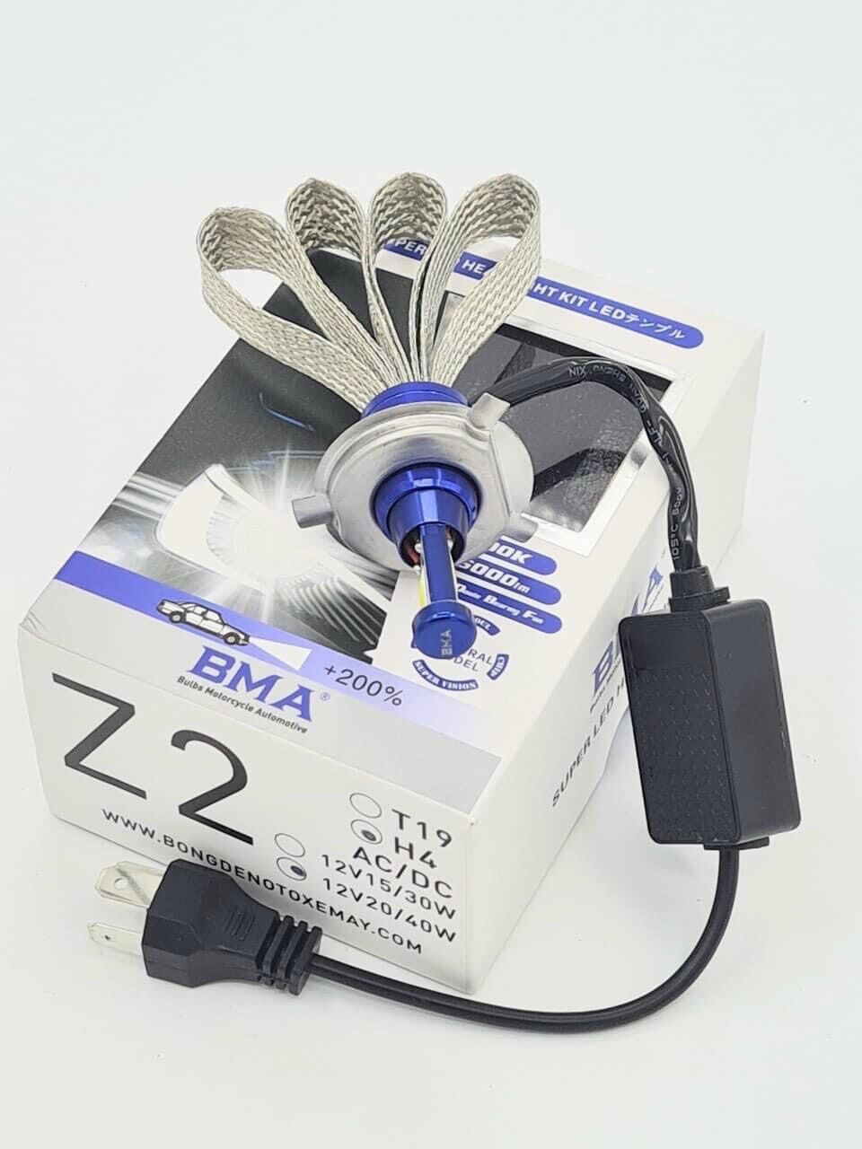 Đèn Pha Led BMA 3 Tim led 💥 Chân H4 - T19 Siêu Sáng